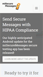 Mobile Screenshot of misecuremessages.com